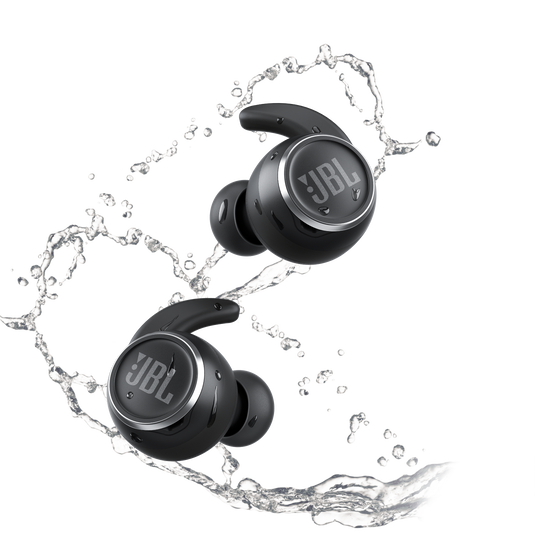 JBL Reflect Mini NC - Black - Waterproof true wireless Noise Cancelling sport earbuds - Front image number null